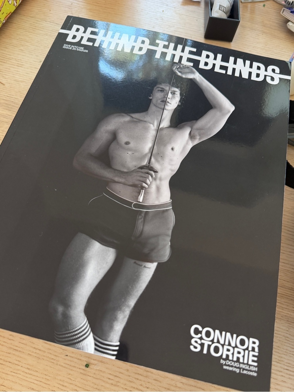 Connor Storrie Behind The Blinds, Magazine